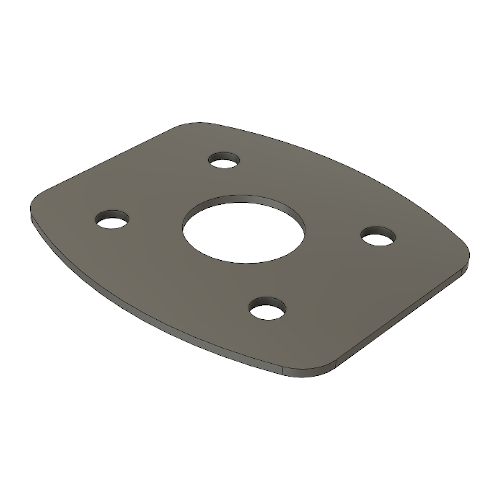 Bass Mount Spacer - Ludwig Compatible (Elite-Style), 3D printed drum part - photo 2