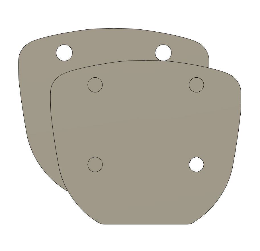 Ludwig Compatible Bass Drum Masking Plate (Atlas Mount), 3D printed drum part - photo 3