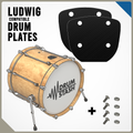 Ludwig Compatible Bass Drum Masking Plate (Atlas Mount), 3D printed drum part - photo 1