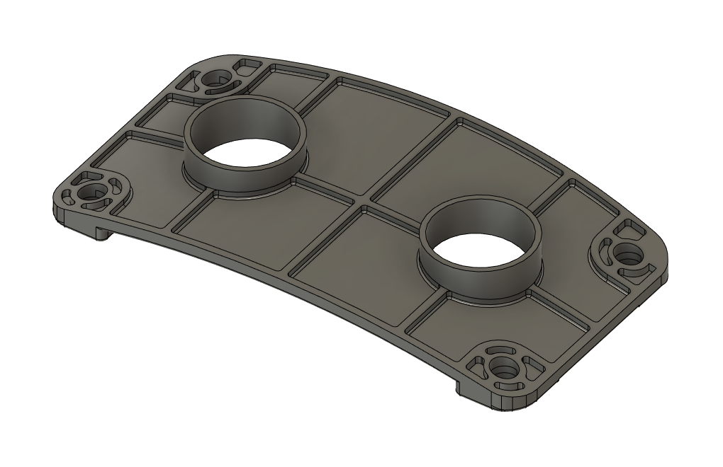 Inner Bass Mount Plate, Pearl Session Custom Compatible, 3D printed drum part - photo 1