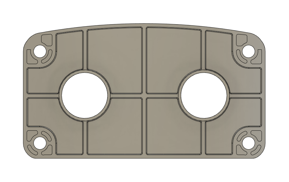 Inner Bass Mount Plate, Pearl Session Custom Compatible, 3D printed drum part - photo 4
