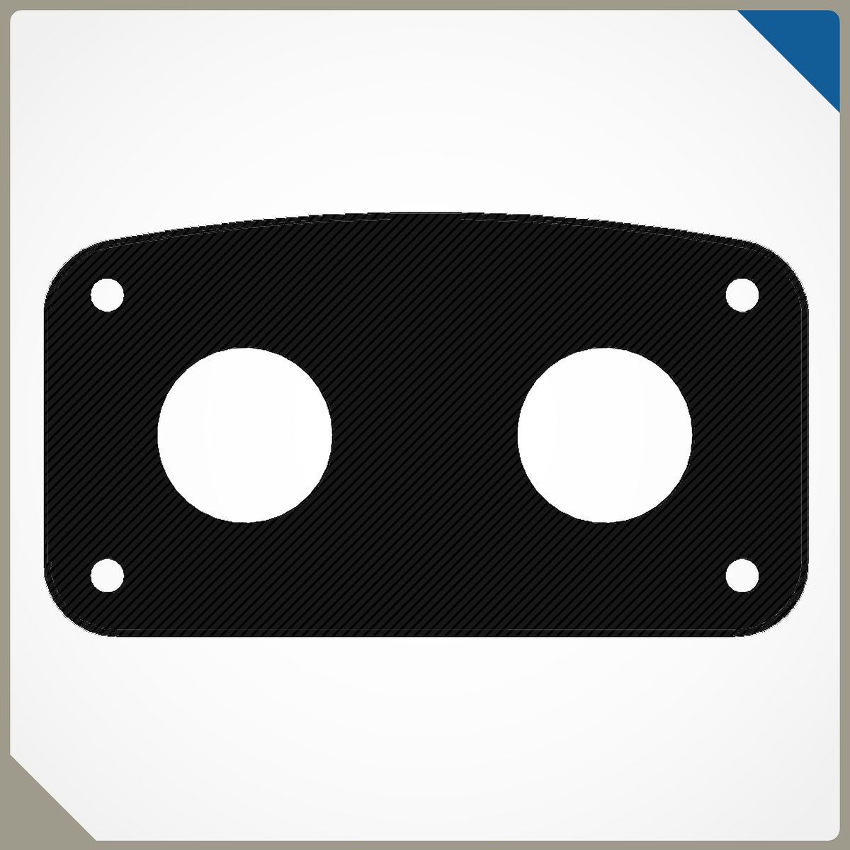 Bass Mount Spacer - Pearl Session Custom Compatible, 3D printed drum part - photo 1