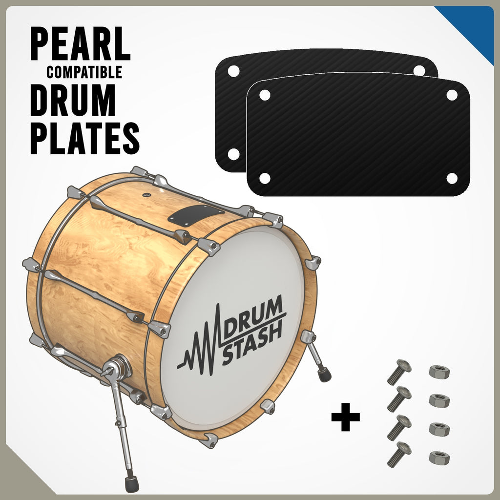 Pearl Compatible Bass Drum Masking Plate (Session), 3D printed drum part - photo 1