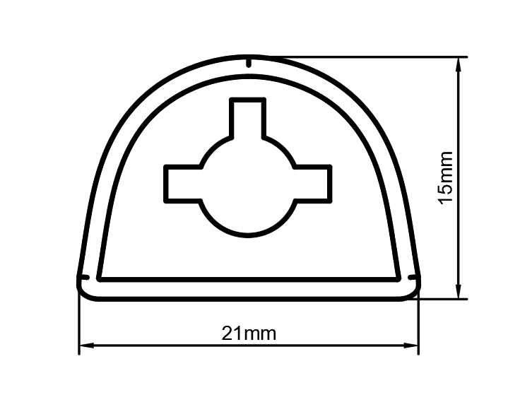 Bass Lug Spacer (Lower), Pearl Masters Compatible, 3D printed drum part - photo 3