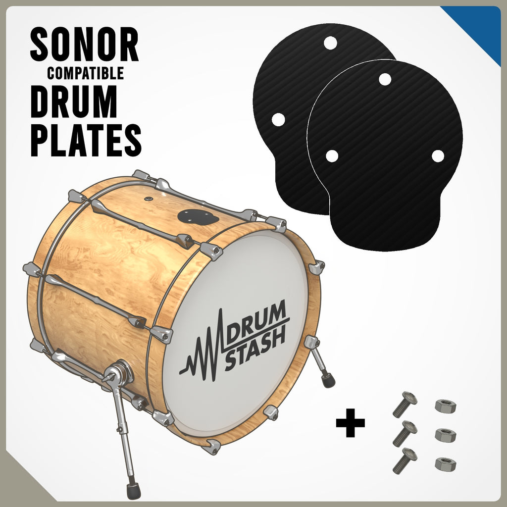 Sonor Force (3005) Compatible Bass Drum Masking Plate, 3D printed drum part - photo 1