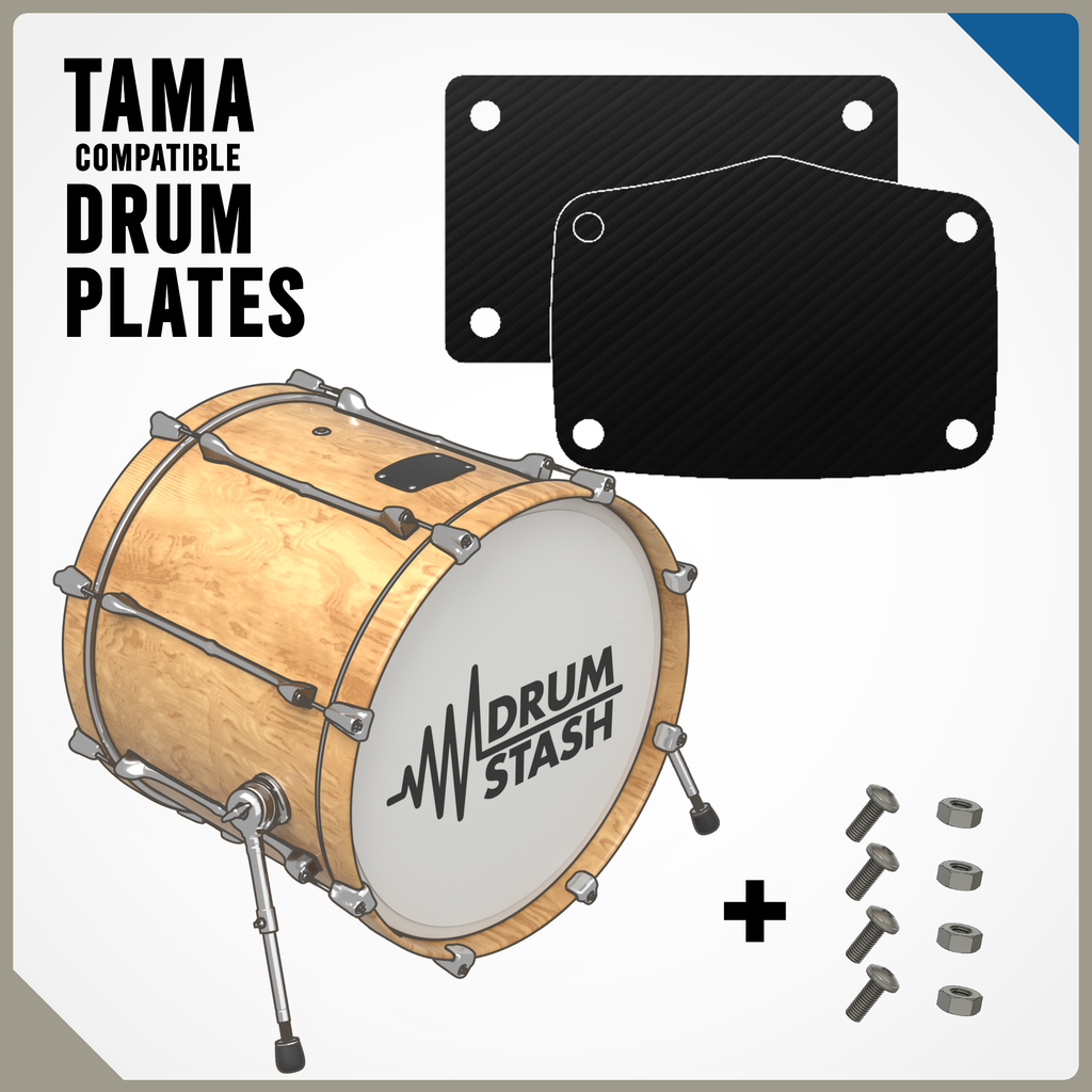 Tama Starclassic, Silverstar, Imperialstar Compatible Bass Drum Masking Plate, 3D printed drum part - photo 1