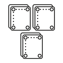 Load image into Gallery viewer, Custom Rectangular Tom Drum Plate Sets Icon
