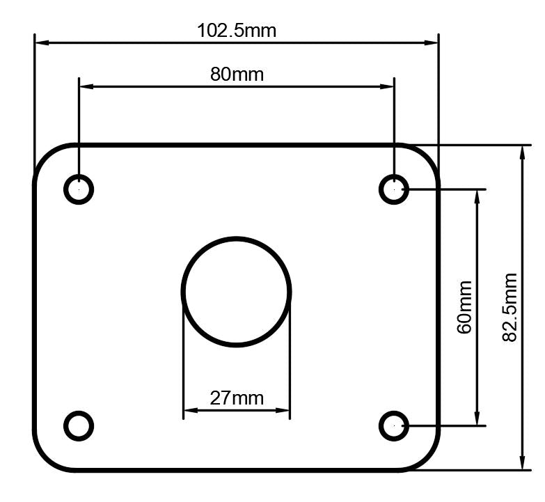 Bass Mount Spacer - Yamaha Compatible (Recording/Tour/Stage), 3D printed drum part - photo 2