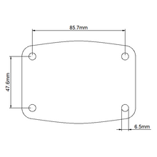 Load image into Gallery viewer, Ludwig Breakbeats Compatible Bass Drum Plate Diagram
