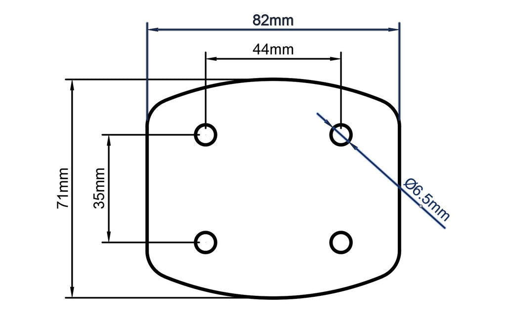 Ludwig Compatible Bass Drum Masking Plate (Elite Mount), 3D printed drum part - photo 2