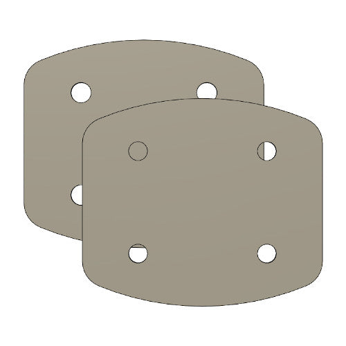 Ludwig Compatible Bass Drum Masking Plate (Elite Mount), 3D printed drum part - photo 3